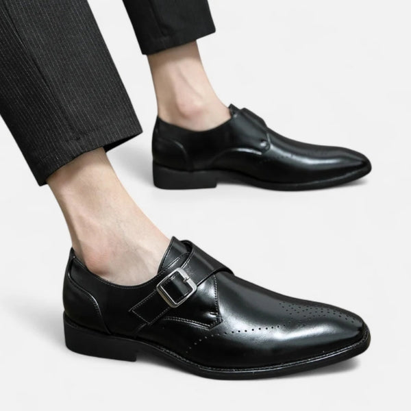The Milan Black Monk Loafer
