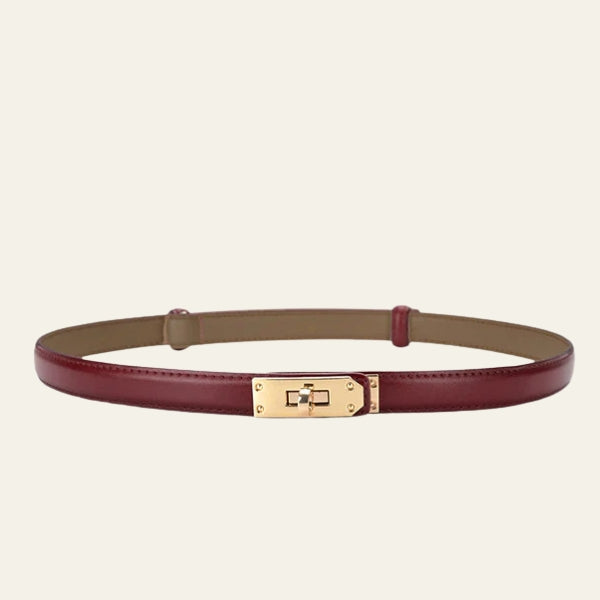The Antibes Leather Turn-Lock Belt