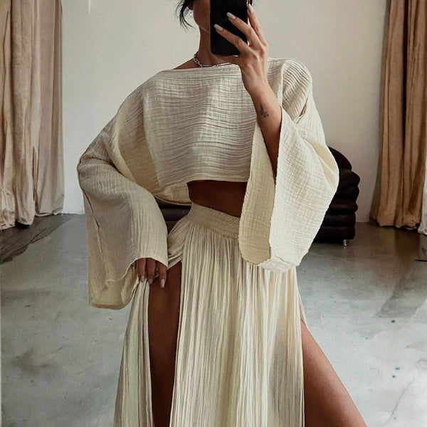 The Capri Textured Two-Piece Set