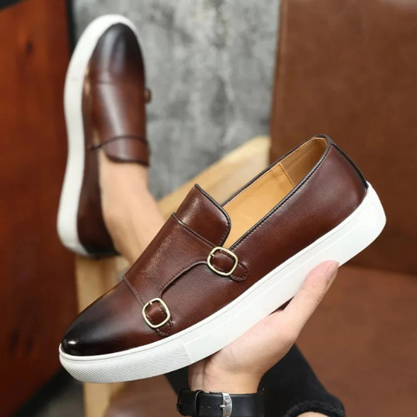 The Riviera Double-Monk Slip-On Loafers