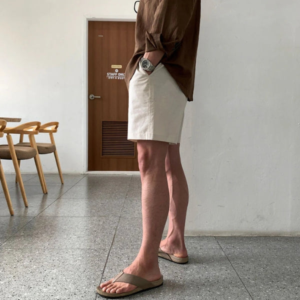 The Amalfi Drawstring Eco-Linen Shorts