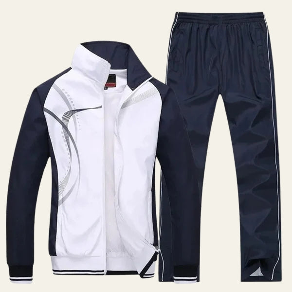 The Aero Track-Stripe Athletic Set