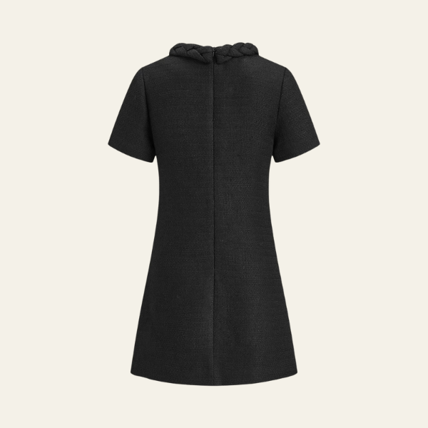 The Marisol Braided Collar Mini Dress