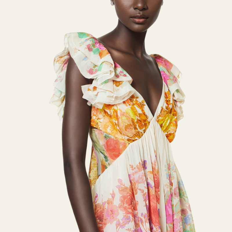 The Portofino Floral Maxi Dress