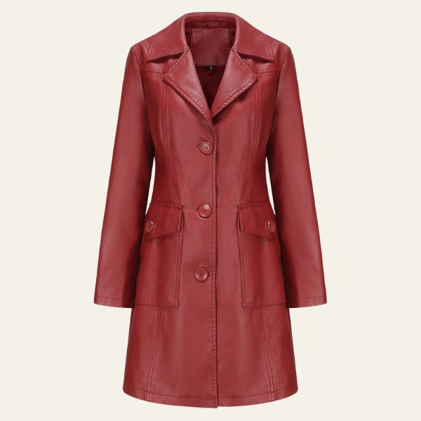 The Milan Leather Trench Coat