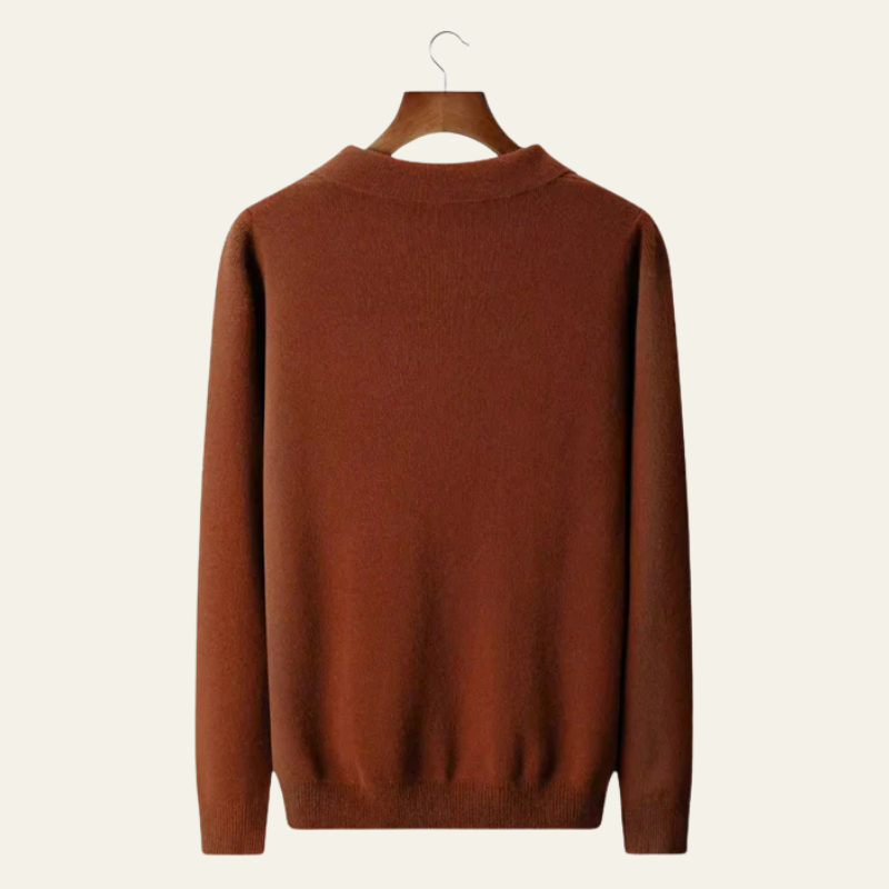 The Geneva Merino Polo Sweater