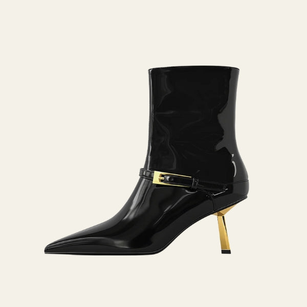 The Riviera Buckle-Strap Ankle Boots