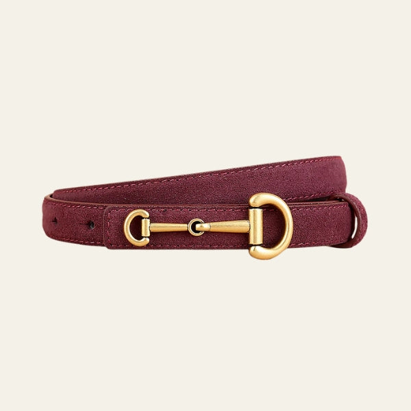 The Verona Suede-Effect Leather Belt