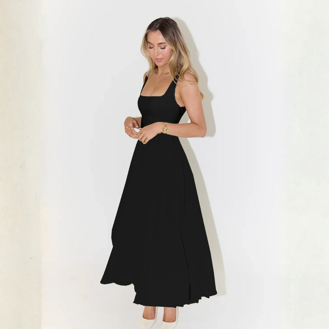 The Amalfi Square-Neck Midi Dress