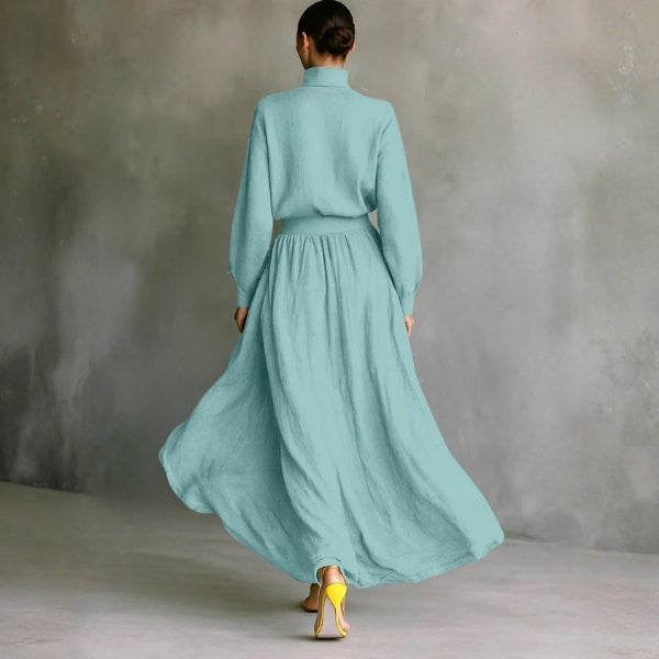 The Kyoto Textured High-Neck Set