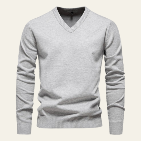 The Benton Classic V-Neck Knit Sweater