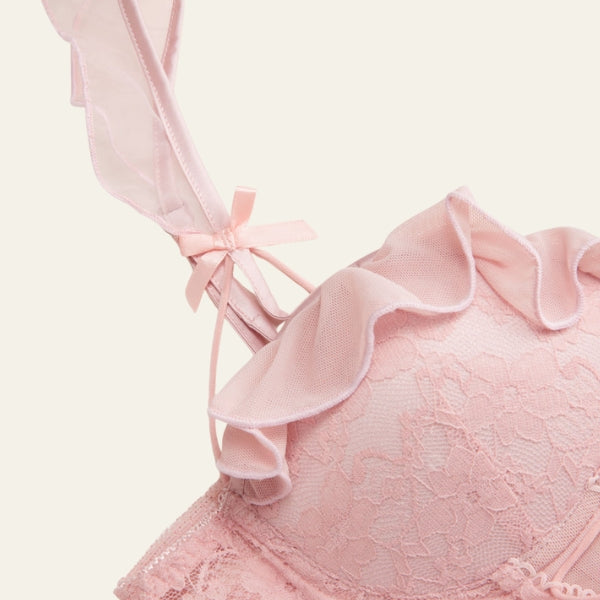 The Provence Lace-Up Thong Set