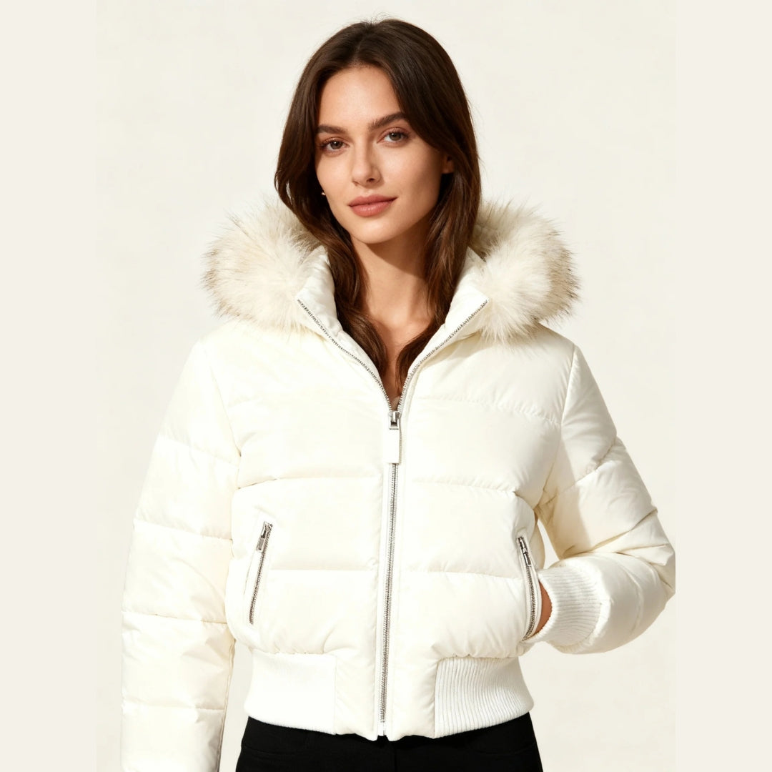The Aspen Faux-Fur Hooded Puffer Jacket