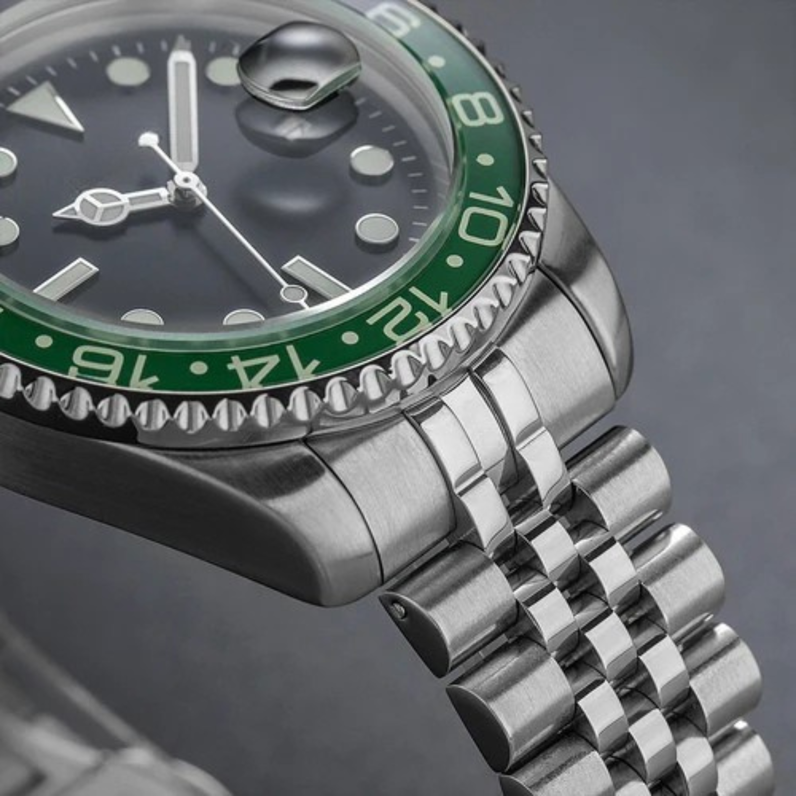 The Monaco Stainless Steel GMT Watch