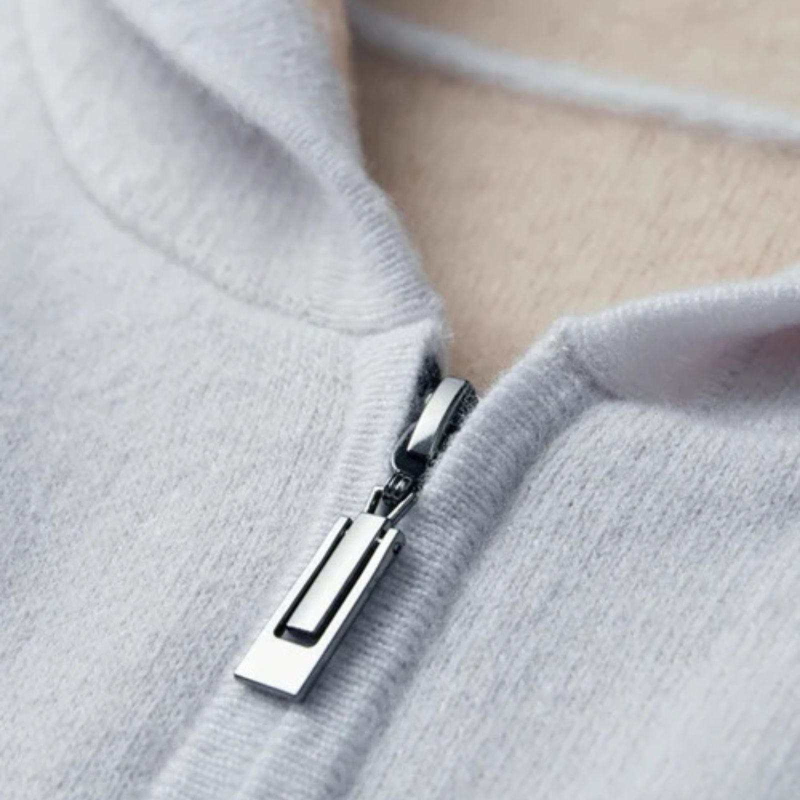 The Geneva Cashmere Zip Hoodie