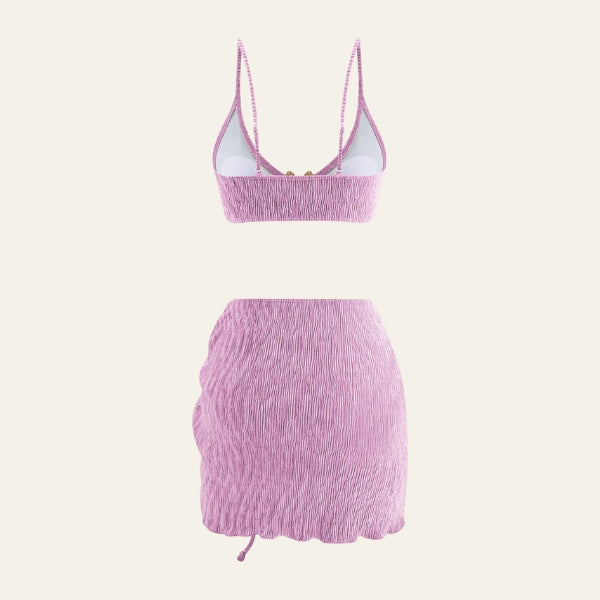 The Capri Ruched Three-Piece Set