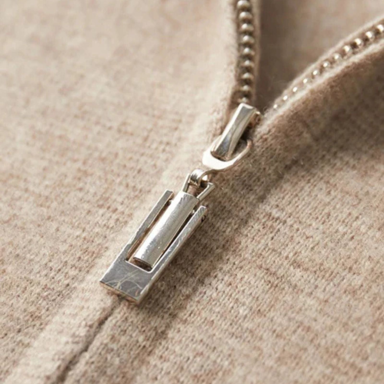 The Vienna Cashmere Zip Cardigan