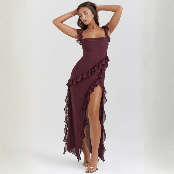 The Marbella Ruffle Maxi Dress