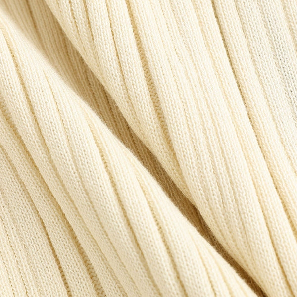 The Capri Contrast-Trim Ribbed Maxi Dress