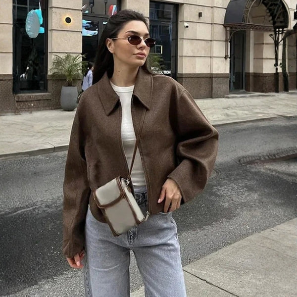 The Basel Cropped Zip Jacket