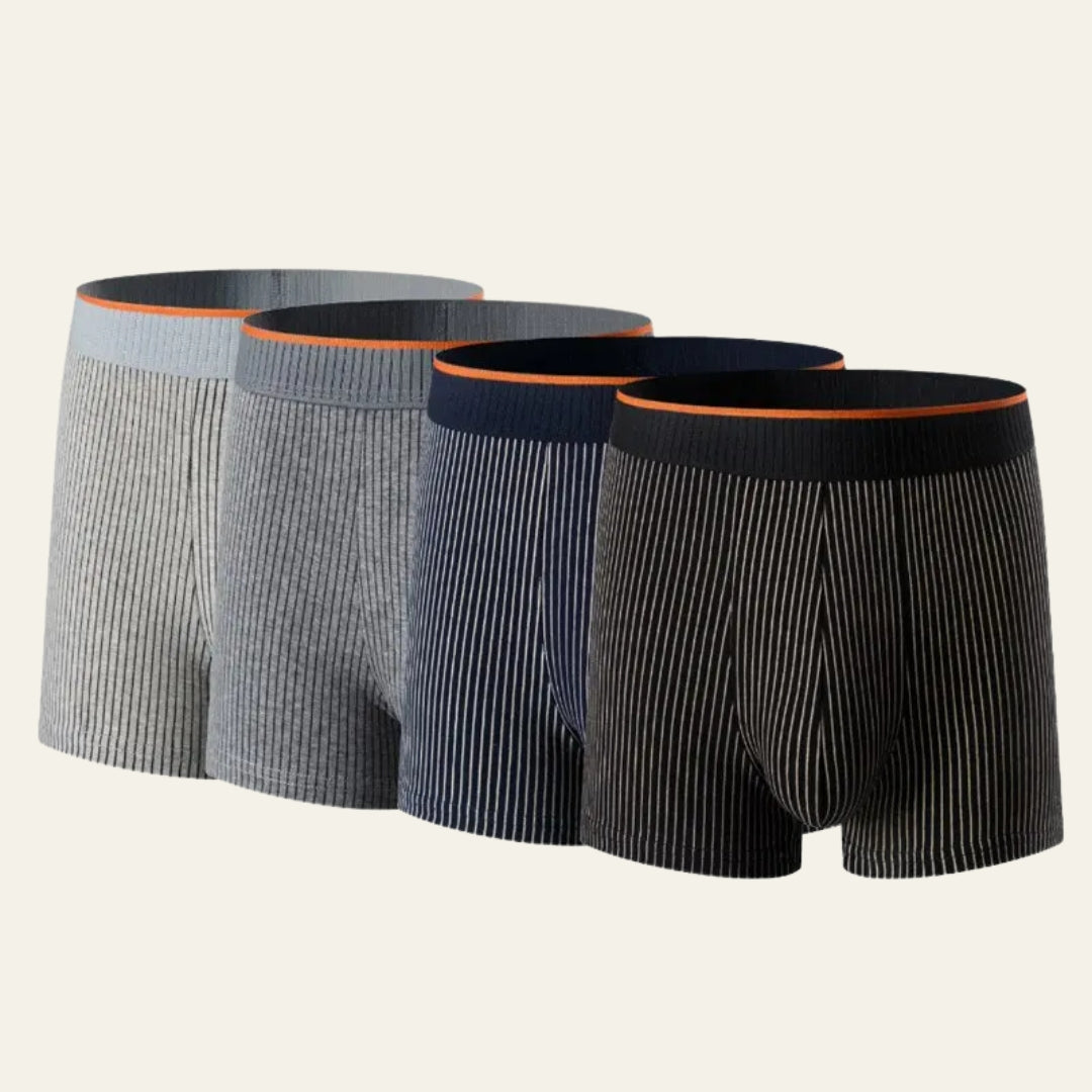 The Mason Pinstripe Ribbed Trunks