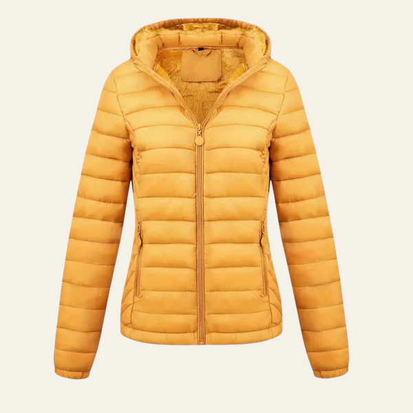 The Solenne Lightweight Hooded Winter Jacket