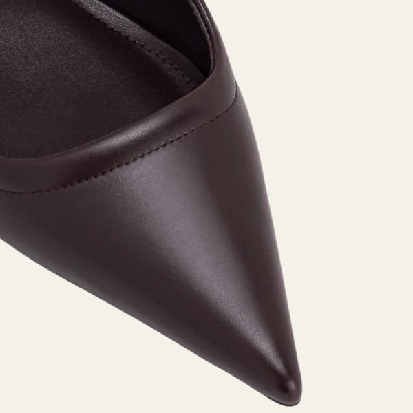 The Roma Metallic-Accent Pointed Mules