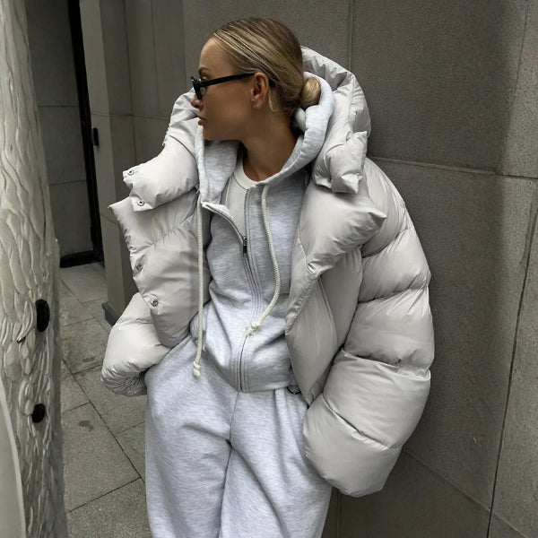 The Glacier Double-Collar Puffer Jacket