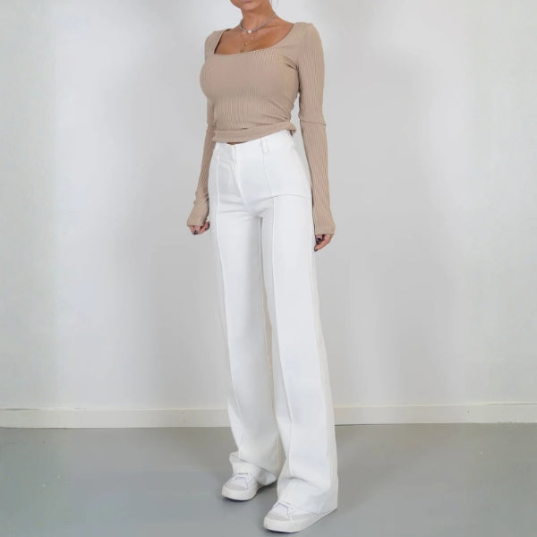 The Milan Tailored Wide-Leg Trousers