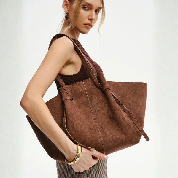 The Palermo Soft-Suede Oversize Tote