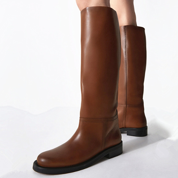 The Valencia Leather Knee Boot