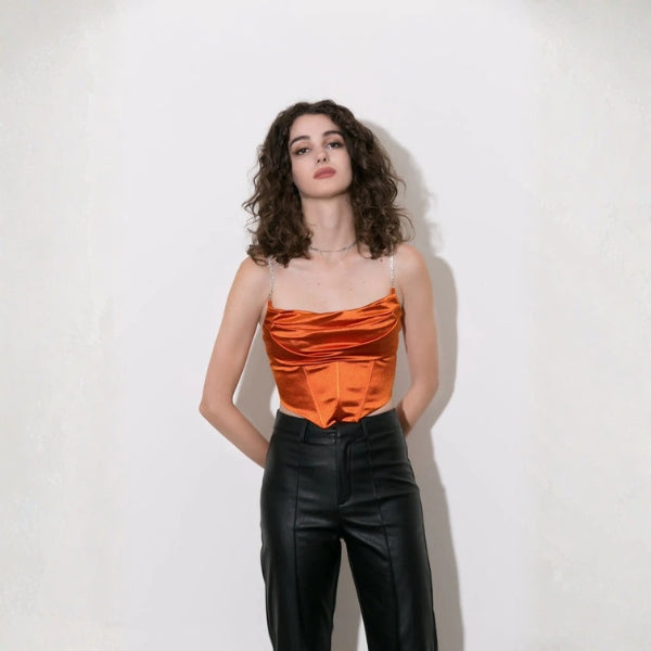 The Florence Draped Corset Cami Top