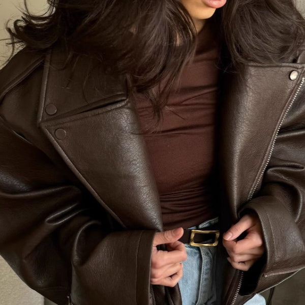 The Soho Belted Moto Jacket