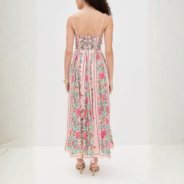 The Mykonos Floral-Embroidered Maxi Dress