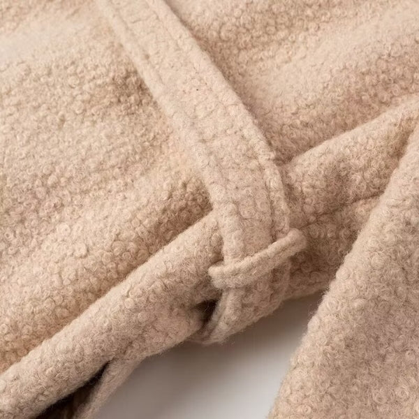 The Oslo Textured Belted Long Coat