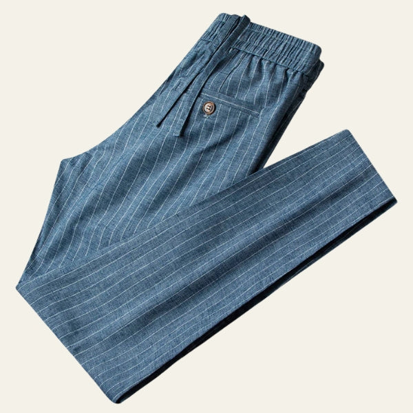 The Milano Pinstripe Drawstring Trousers