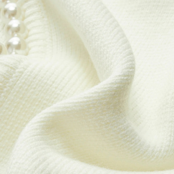 The Monaco Pearl-Trim Knit Cardigan