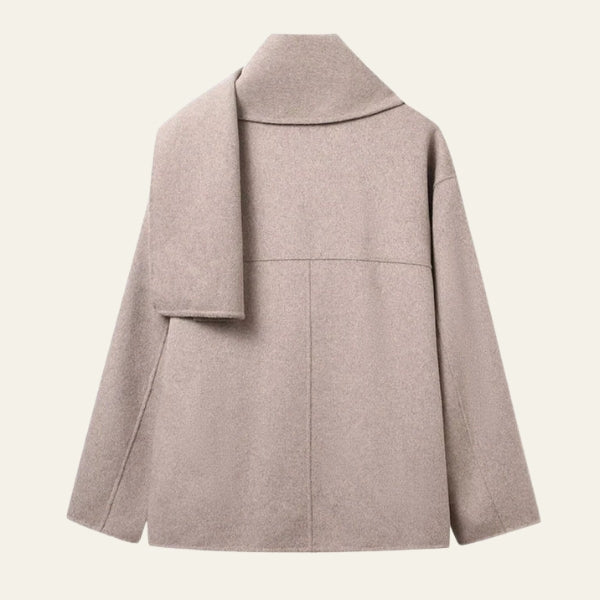 The Oslo Scarf-Neck Wrap Jacket