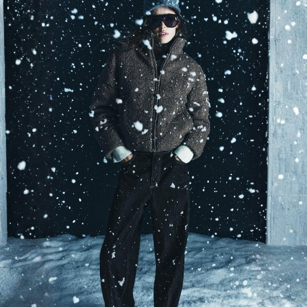 The Aspen Textured Zip Puffer Jacket