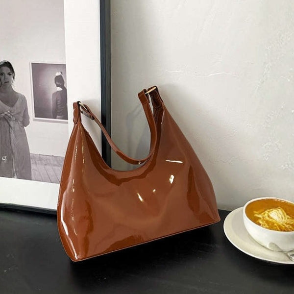 The Sienna Gloss-Finish Hobo Bag