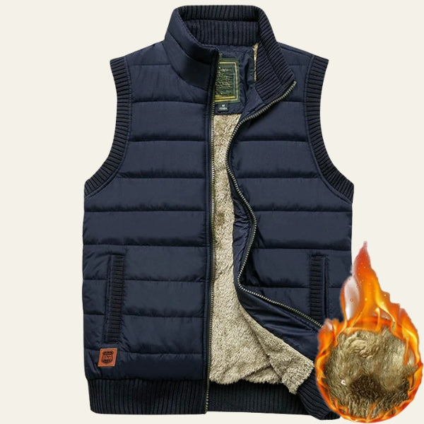 The Nordic Fleece-Lined Padded Vest
