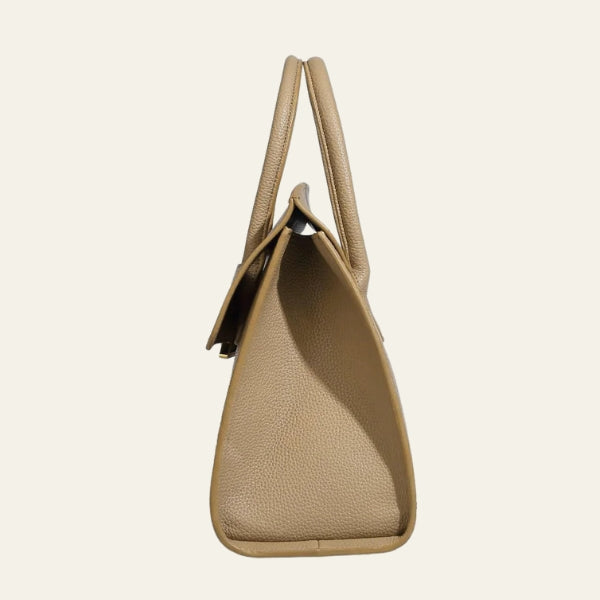 The Siena Pebbled Top-Handle Bag