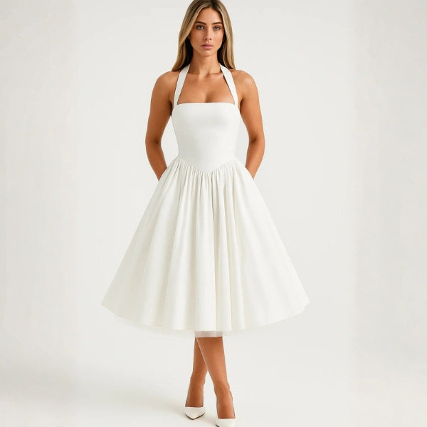 The Marilyn Halter Midi Dress