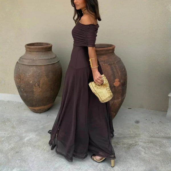 The Santorini Mesh Maxi Dress