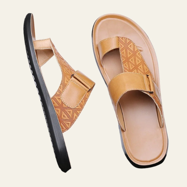 The Riviera Geometric-Embossed Slides