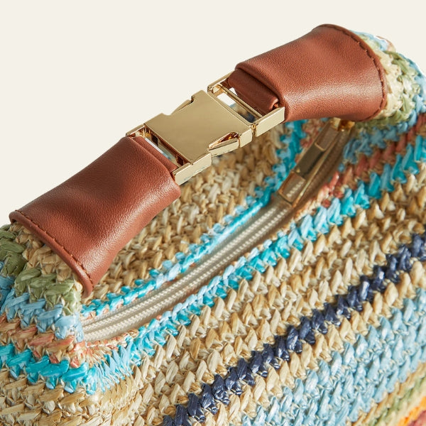 The Riviera Multi-Stripe Hobo Bag