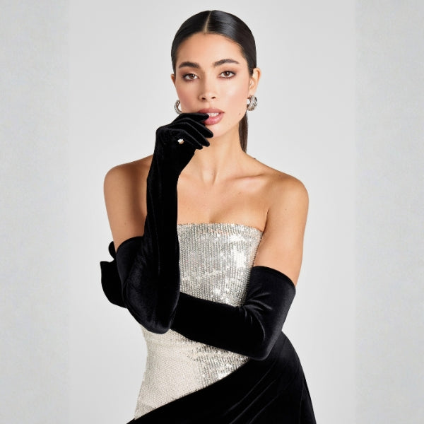 The Jessica Velvet Opera Gloves