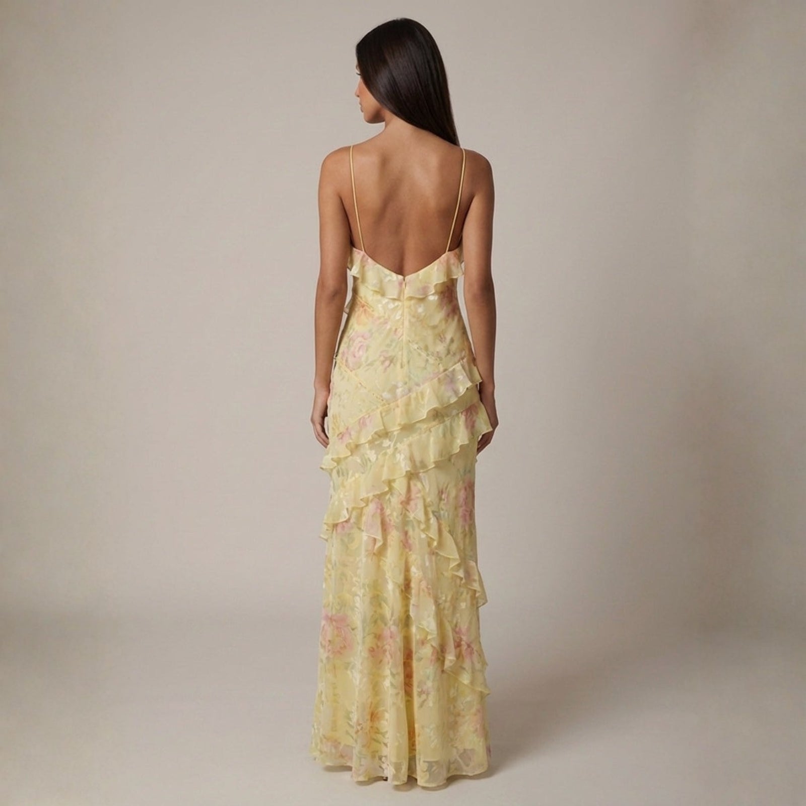 The Marbella Ruffle Tiered Maxi Dress