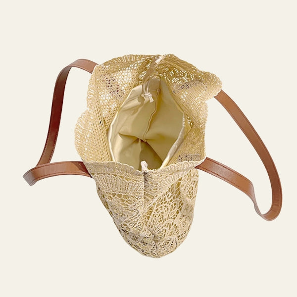 The Santorini Lace-Inspired Tote Bag