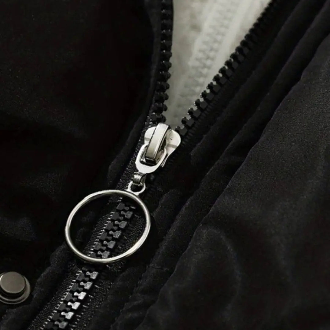 The Aspen Fleece-Lined Hooded Puffer Jacket